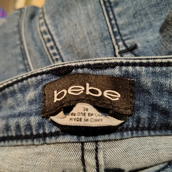 Bebe Honkytonk Wash Jeans - Size 30 (10) - Picture 7 of 10